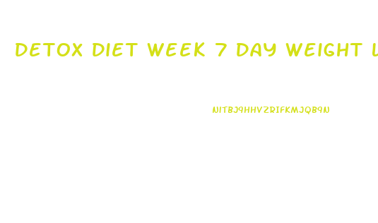 Detox Diet Week 7 Day Weight Loss Cleans