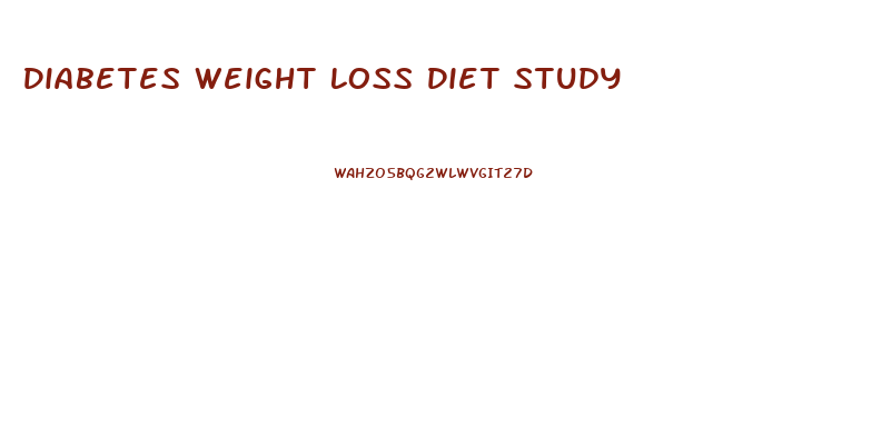 Diabetes Weight Loss Diet Study