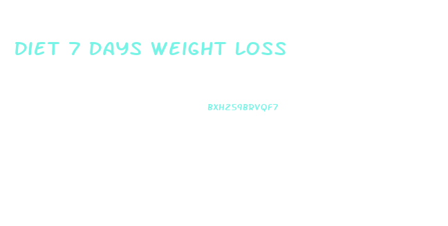 Diet 7 Days Weight Loss