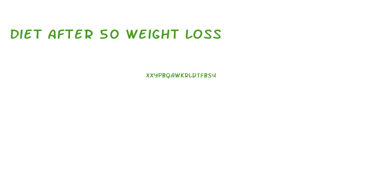 Diet After 50 Weight Loss