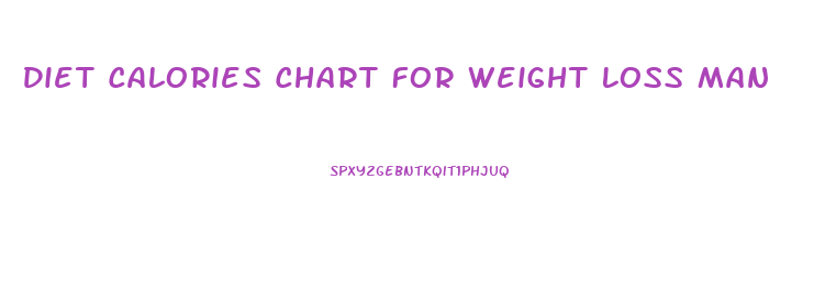 Diet Calories Chart For Weight Loss Man
