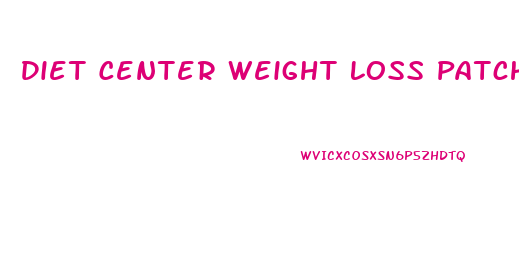 Diet Center Weight Loss Patch