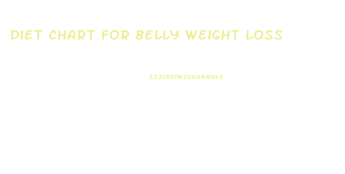 Diet Chart For Belly Weight Loss