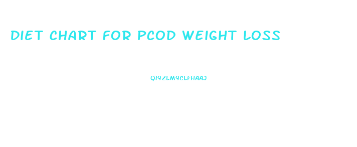 Diet Chart For Pcod Weight Loss