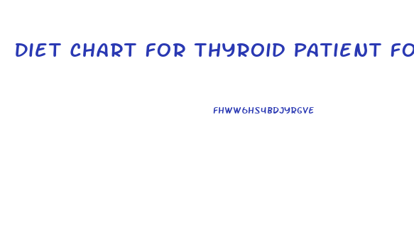 Diet Chart For Thyroid Patient For Weight Loss In Hindi