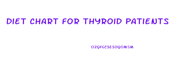 Diet Chart For Thyroid Patients For Weight Loss