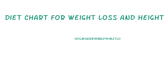 Diet Chart For Weight Loss And Height Gain