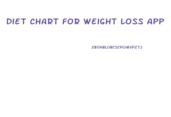 Diet Chart For Weight Loss App