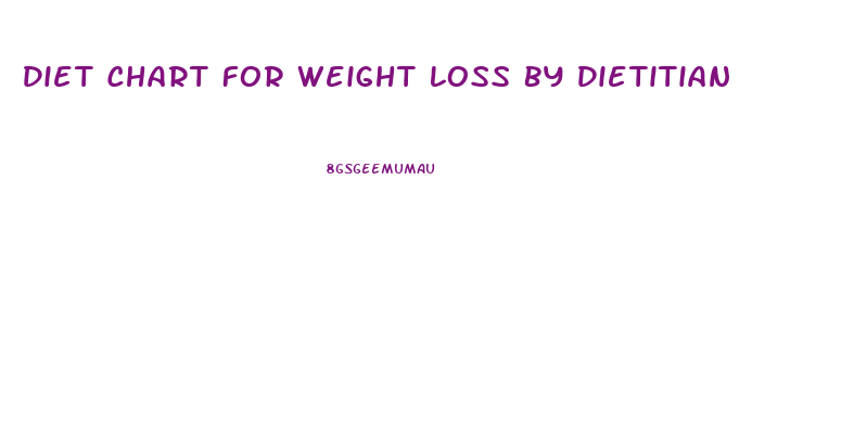 Diet Chart For Weight Loss By Dietitian