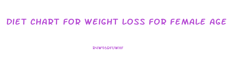 Diet Chart For Weight Loss For Female Age 20