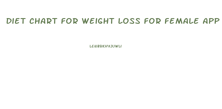 Diet Chart For Weight Loss For Female App