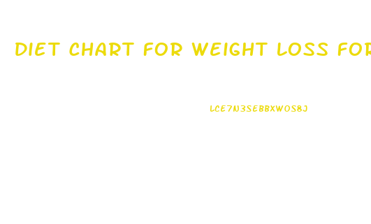 Diet Chart For Weight Loss For Female At Home