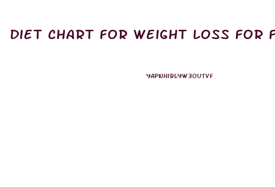 Diet Chart For Weight Loss For Female In 1 Month