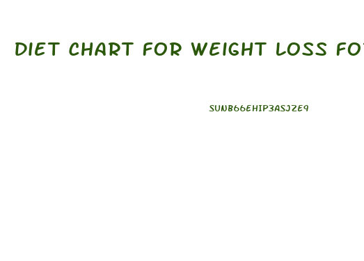Diet Chart For Weight Loss For Female Pdf