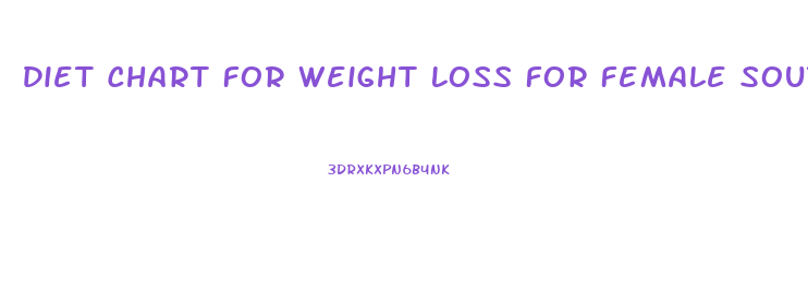 Diet Chart For Weight Loss For Female South Indian