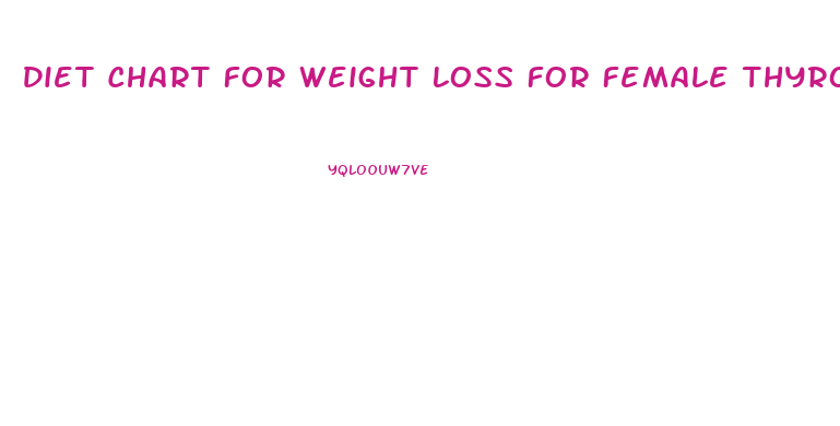Diet Chart For Weight Loss For Female Thyroid Patients