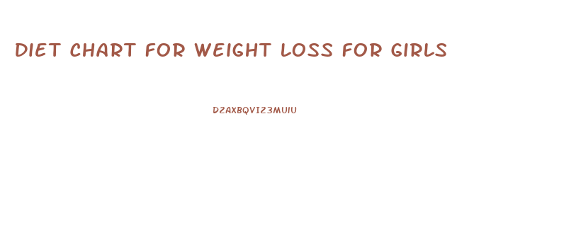 Diet Chart For Weight Loss For Girls