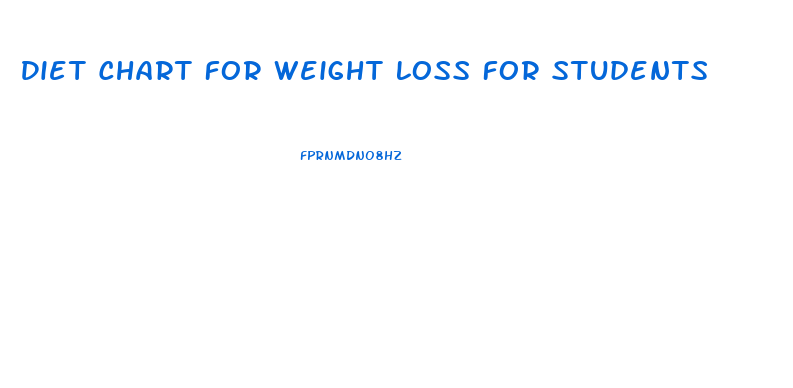 Diet Chart For Weight Loss For Students