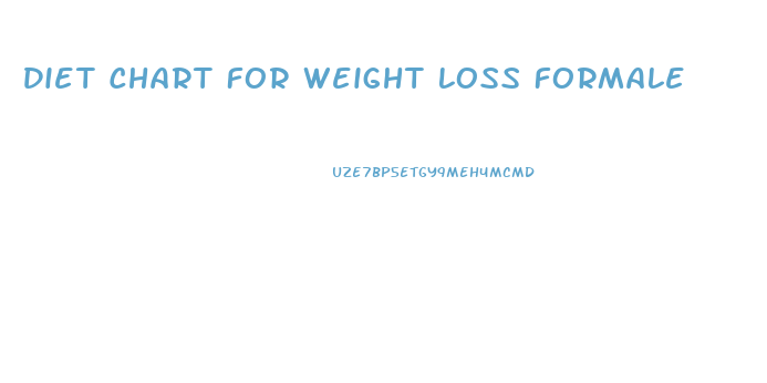 Diet Chart For Weight Loss Formale
