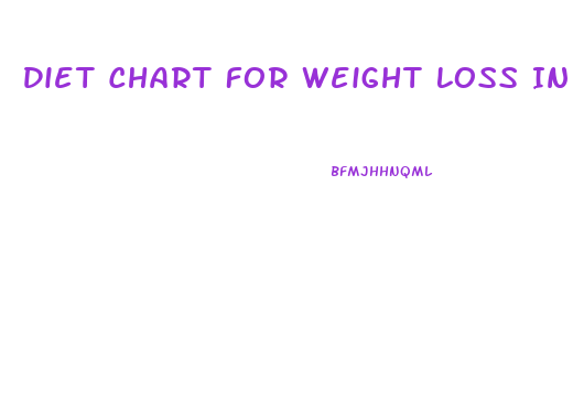Diet Chart For Weight Loss In 1 Month