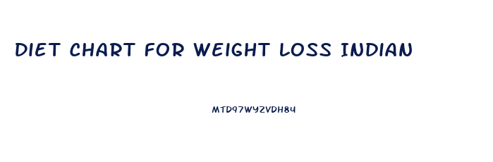 Diet Chart For Weight Loss Indian