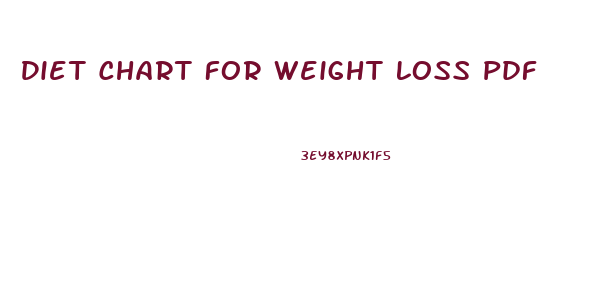 Diet Chart For Weight Loss Pdf