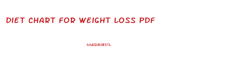 Diet Chart For Weight Loss Pdf