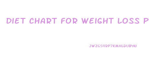 Diet Chart For Weight Loss Pdf Download