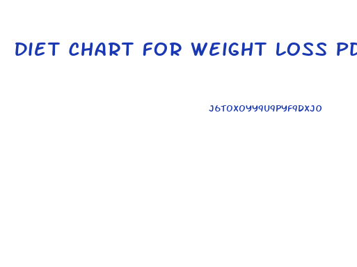 Diet Chart For Weight Loss Pdf