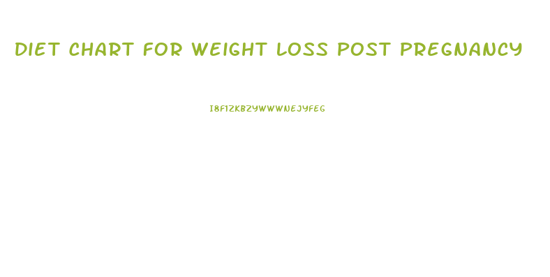 Diet Chart For Weight Loss Post Pregnancy