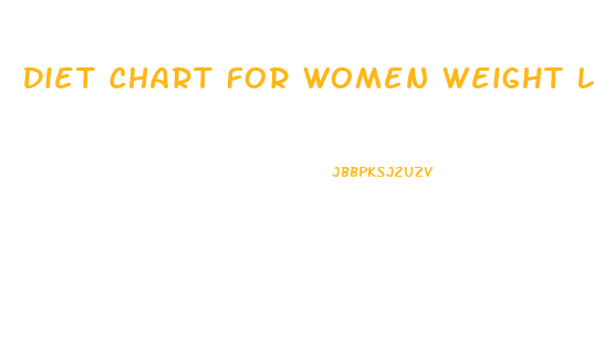 Diet Chart For Women Weight Loss