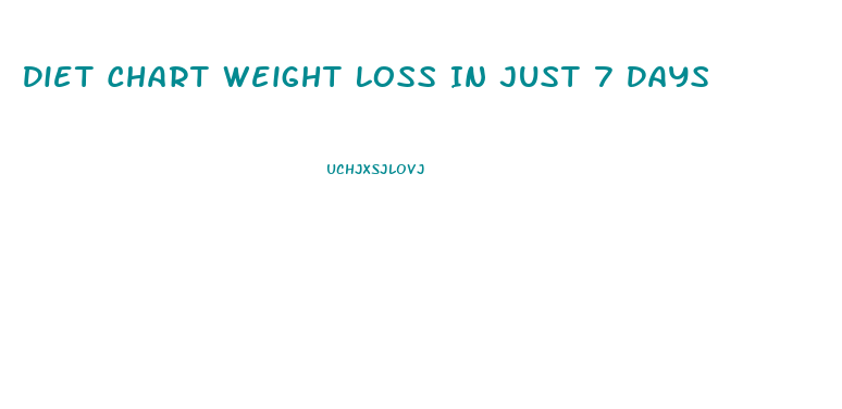 Diet Chart Weight Loss In Just 7 Days