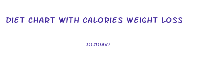 Diet Chart With Calories Weight Loss