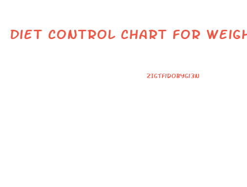 Diet Control Chart For Weight Loss
