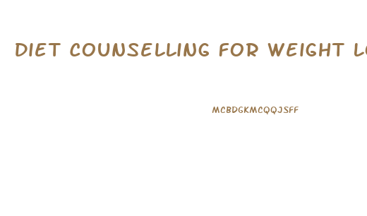 Diet Counselling For Weight Loss