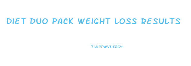 Diet Duo Pack Weight Loss Results