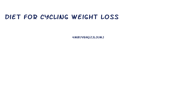 Diet For Cycling Weight Loss