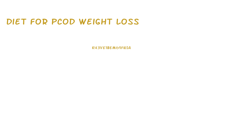 Diet For Pcod Weight Loss