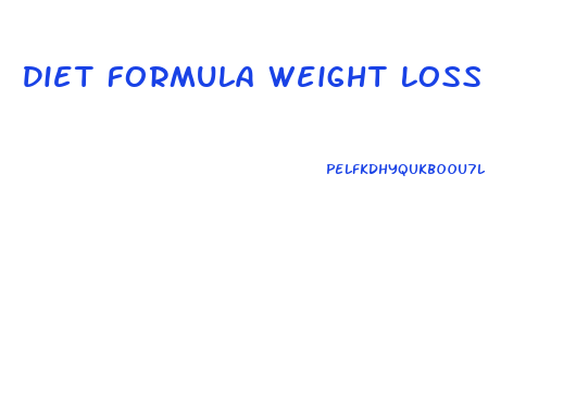 Diet Formula Weight Loss