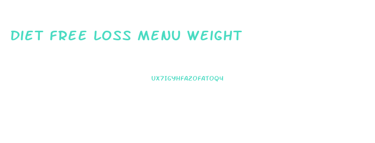 Diet Free Loss Menu Weight