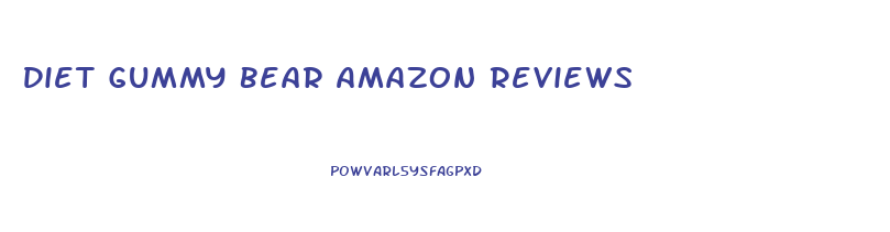 Diet Gummy Bear Amazon Reviews