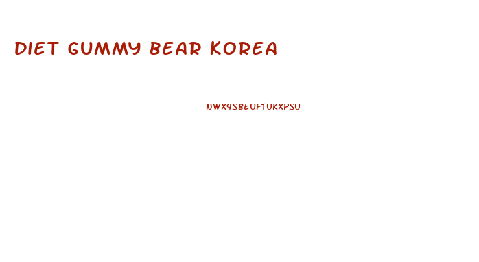 Diet Gummy Bear Korea