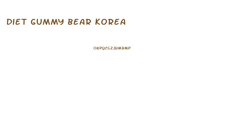 Diet Gummy Bear Korea