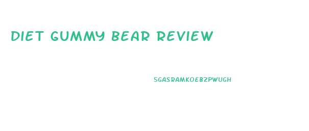 Diet Gummy Bear Review