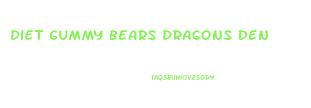 Diet Gummy Bears Dragons Den