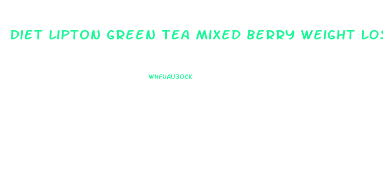 Diet Lipton Green Tea Mixed Berry Weight Loss