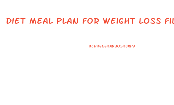 Diet Meal Plan For Weight Loss Filipino