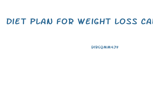 Diet Plan For Weight Loss Calculator