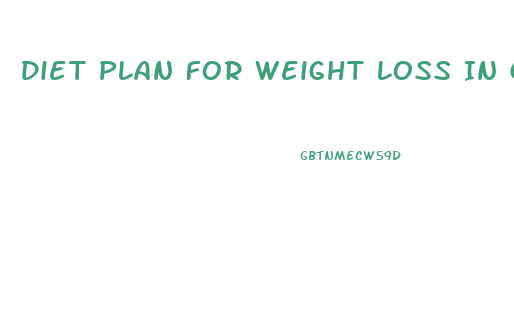 Diet Plan For Weight Loss In Ghana
