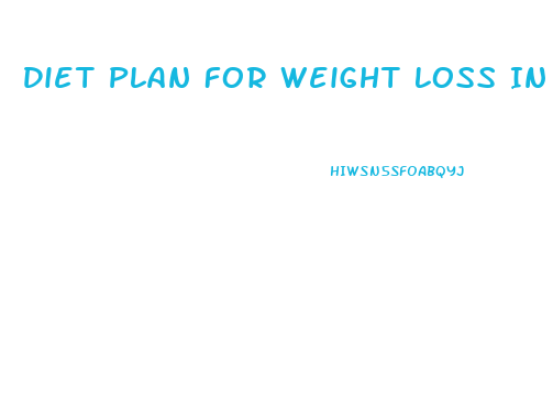 Diet Plan For Weight Loss In One Month Pdf